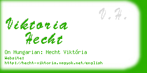 viktoria hecht business card